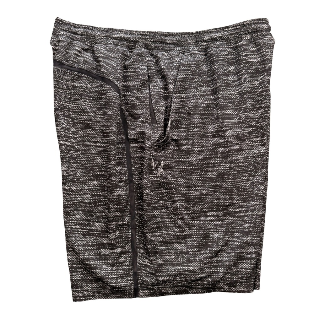 Lululemon Mens Pace Breaker Lined Shorts XL Black White Space Dye‎ 8.5 Inseam - Picture 4 of 7